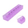 Unique Bargains 7 Grids Single Row Hung-Chain Pill Case 1 Pc - 3 of 4