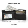 Fila Men’s Leather Minimalist Bifold Wallet, Front Pocket RFID - 2 of 4