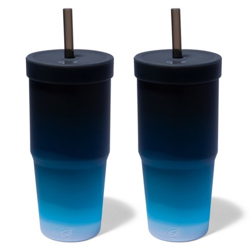 Silipint: Silicone 32oz Straw Tumblers: 2 Pack Moon Beam - Unbreakable Cup - image 1 of 4