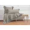 EY Essentials 26" x 26" Lavato Oyster Cotton Euro Sham - Machine Washable - 2 of 2