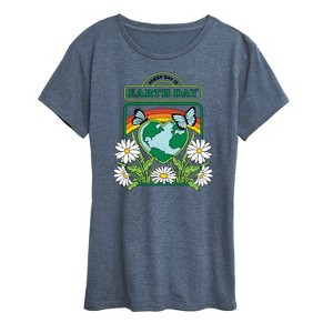 Women's - Instant Message - Everyday Is Earth Day Short Sleeve Graphic T-Shirt - 1 of 4