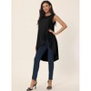 Seta T Women's High Low Hem Sleeveless Crew Neck Dressy Casual Shirts - 3 of 4