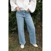 Women's Patch Pocket Wide Leg - JUST BLACK DENIM - 3 of 4