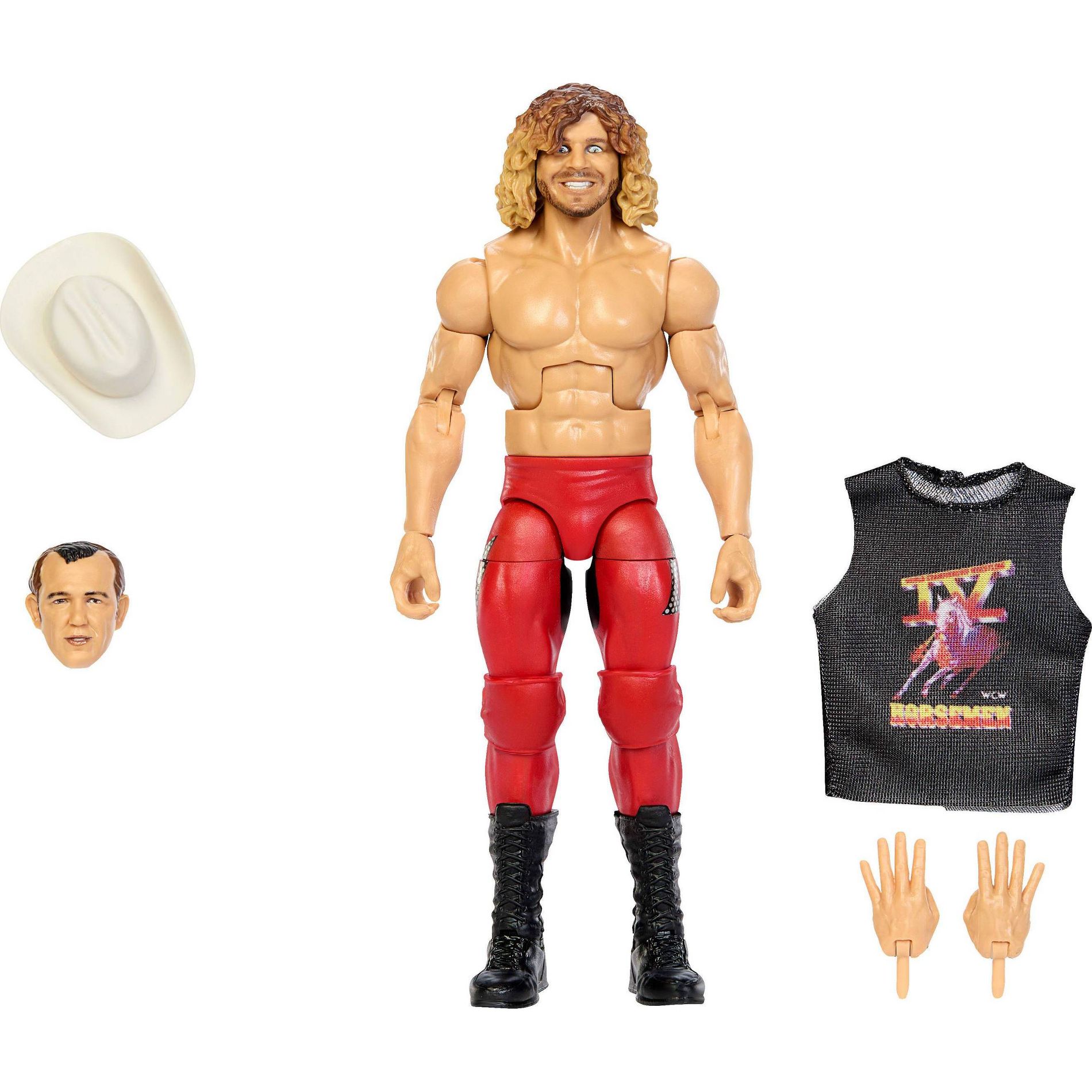 WWE Elite Legends Bam Bam Bigelow Action Figure & Accessories, Series 32 6" Collectible Set Action Figures