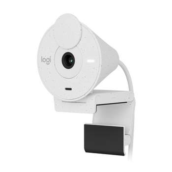 Logitech Brio 300 Off-White Noise-Reducing Mic and 1080P Webcam with Shutter