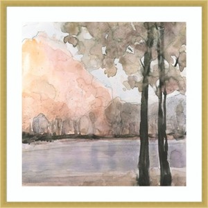 Amanti Art View Behind the Trees II by Samuel Dixon Wood Framed Wall Art Print - 1 of 4