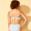 Women's Gingham Pucker Underwire Bikini Top - Shade & Shore™ Blue - 2 of 3