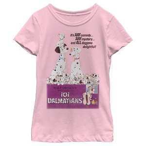 Girl's One Hundred and One Dalmatians Retro Poster T-Shirt - 1 of 4