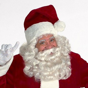 Adults Deluxe Burgundy Santa Hat - 1 of 1