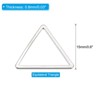 Unique Bargains Jewelry Handmade Triangle Earrings Beading Hoop 30 Pcs - 2 of 4
