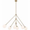 Crystorama Lighting Omni 6 - Light Chandelier in  Aged Brass - 2 of 4