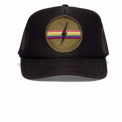 Women's Electric Rainbow Hat Black - Friday Feelin'
