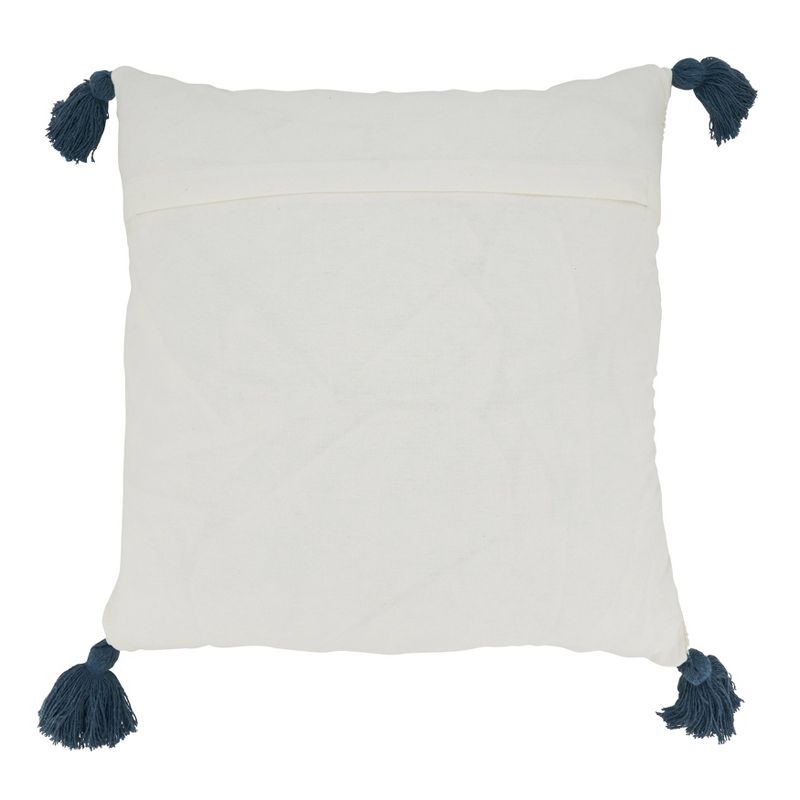 Oversize Striped Tassel Corners Design Throw Pillow - Saro Lifestyle, 3 of 5