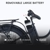 Garvee 26 Inch Electric Bike for Adults Mountain Electric Bicycle 7 Speed Ebike for Men Women, Dark Gray - 3 of 4