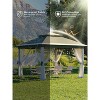 11x11 Pop-Up Gazebo Canopy Tent - Instant Outdoor Shelter with Double Roof & Mosquito Net - Includes 4 Sandbags - Sun Shade for Patio, Backyard, - 3 of 4