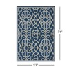 VisioGear Area Rug, 5'3"*7'6" Soft Padded Floor Tiles For Living Room Kitchen Bedroom, Navy Blue, 90"*63"*0.16" - 3 of 4