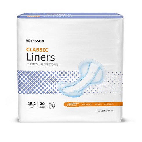 McKesson Classic Incontinence Liner, Disposable, Unisex, Light Absorbency - image 1 of 3