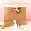 Bows And Sparkles Large Gift Bag Kraft Natural - 2 of 3
