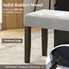 Tangkula Set Of 2 Upholstered Bedroom Bench w/Padded Seat & Solid Wood Legs for Dining Room - 4 of 4