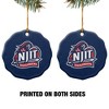 New Jersey Institute of Technology Primary Logo Porcelain Scalloped Holiday Christmas Tree Ornament - 2 of 4