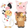 Big Dot of Happiness Girl Farm Animals - Decorations DIY Pink Barnyard Baby Shower or Birthday Party Essentials - Set of 20 - 3 of 4