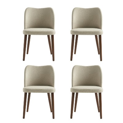 Elisa Mid-century Modern Upholstered Dining Chair Set of 4 | ARTFUL LIVING DESIGN
