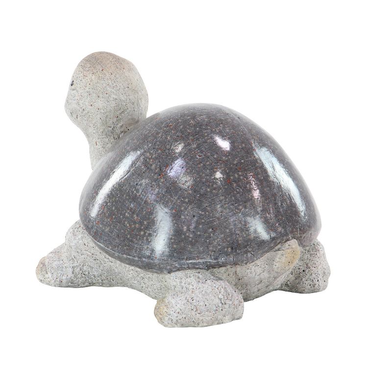 10&#34; x 13&#34; Magnesium Oxide Country Turtle Garden Sculpture White - Olivia &#38; May, 6 of 9