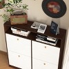 VANIRROR Freestanding Shoe Storage Cabinet with 4 Flip Drawers, Wooden Handles, Anti-Tip Fitting, Entryway & Hallway Organizer - 4 of 4