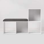 Cube Bookshelf with Bench White - Room Essentials™