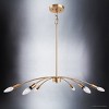 Urban Ambiance Luxury Modern Chandelier,  7''H x 27''W,  Brushed Brass Finish, ULB2270 - 3 of 4