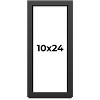 PosterPalooza | Panoramic Flat Black Picture Frame - UV Acrylic, Foam Board Backing, Hanging Hardware - 2 of 4