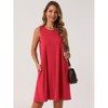 INSPIRE CHIC Women's Tie Dye Tank Beach Casual Sleeveless Loose Tshirt Sundress with Pockets - 4 of 4