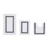 Hotel 3 PC Bath Rug 100% Premium Cotton Tufted Weave Two Tone Reversible Bathroom Rug, Super Soft Absorbent, Machine Washable Bath Mat - 2 of 4