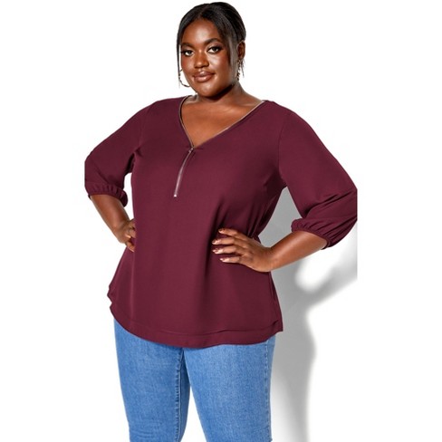 Curve Blouses And Tops, Shop Stylish Plus Size Clothing Online