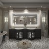 Apmir Super Bright 192 LEDs/m Front LED Lighted Anti-Fog Tempered Glass Bathroom/Vanity Mirror with ETL & 3-Year Warranty - 2 of 4