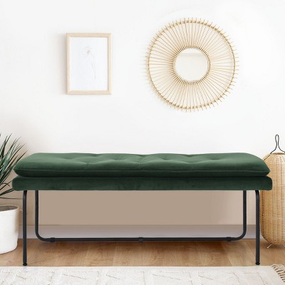 Nano  48" Upholstered Double padded Cushion Bench - Maison Boucle