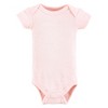 Hudson Baby Girls Thermal Preemie Layette Set 4pc Short Sleeve Outfit, Navy Toile, Preemie - 4 of 4