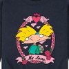 Men's - Hey Arnold! - Valentine's My Love Graphic Fleece Sweatshirt - 2 of 4