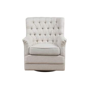 Dolores Swivel Glider Chair Natural - Madison Park