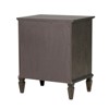 APRILSOUL 29in Dx24in Wx19in H Victoria Reclaimed French Nightstand, Wire-Brushed Light Natural, 1 Drawer and Open Shelf - 4 of 4