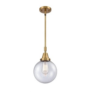 Beacon - 1 Light Stem Hung Mini Pendant In Industrial Style-12.63 Inches Tall and 8 Inches Wide - 1 of 1