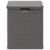 vidaXL Storage Box Brown Plastic Medium Garden Storage Box Square - 3 of 4