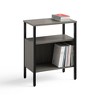 Safco Simple Storage 5507BLGR Space Saving Compartment Powder Coated Steel Frame Compartment Organizer Display Stand w/ Leveling Glides, Sterling Ash - 2 of 4