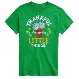Men's - Dr. Seuss - Thanksgiving Is A Family Thing Short Sleeve Graphic T-Shirt - 1 of 4