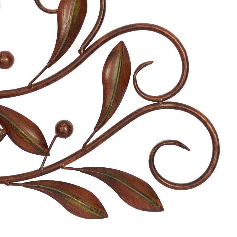 Traditional  Metal Leaf Wall Decor - Olivia & May, 5 of 11