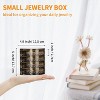 HTUTWOO 4-Layers Rotatable Jewelry Organizer Storage Box, Clear Jewelry Holder Case for Ring Earring Necklaces Bracelets Makeup Hair Accessories - 2 of 4