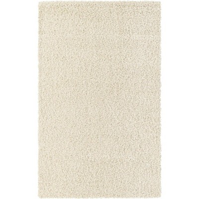 Ivory Bliss 8' x 10' Rectangular Easy-Care Synthetic Shag Rug