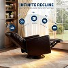 Swivel Rocking Recliner Chair, Lumbar Support & Padded Armrest, Comfortable Rocker Recliner, for Living Room, Bedroom - 4 of 4
