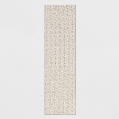 Tinka Beige and Grey Traditional Distressed Washable Runner Rug