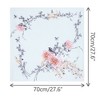 INSPIRE CHIC Women's Floral Printed Satin Square Flowers Silky Neck Scarves 1Pc - 3 of 4